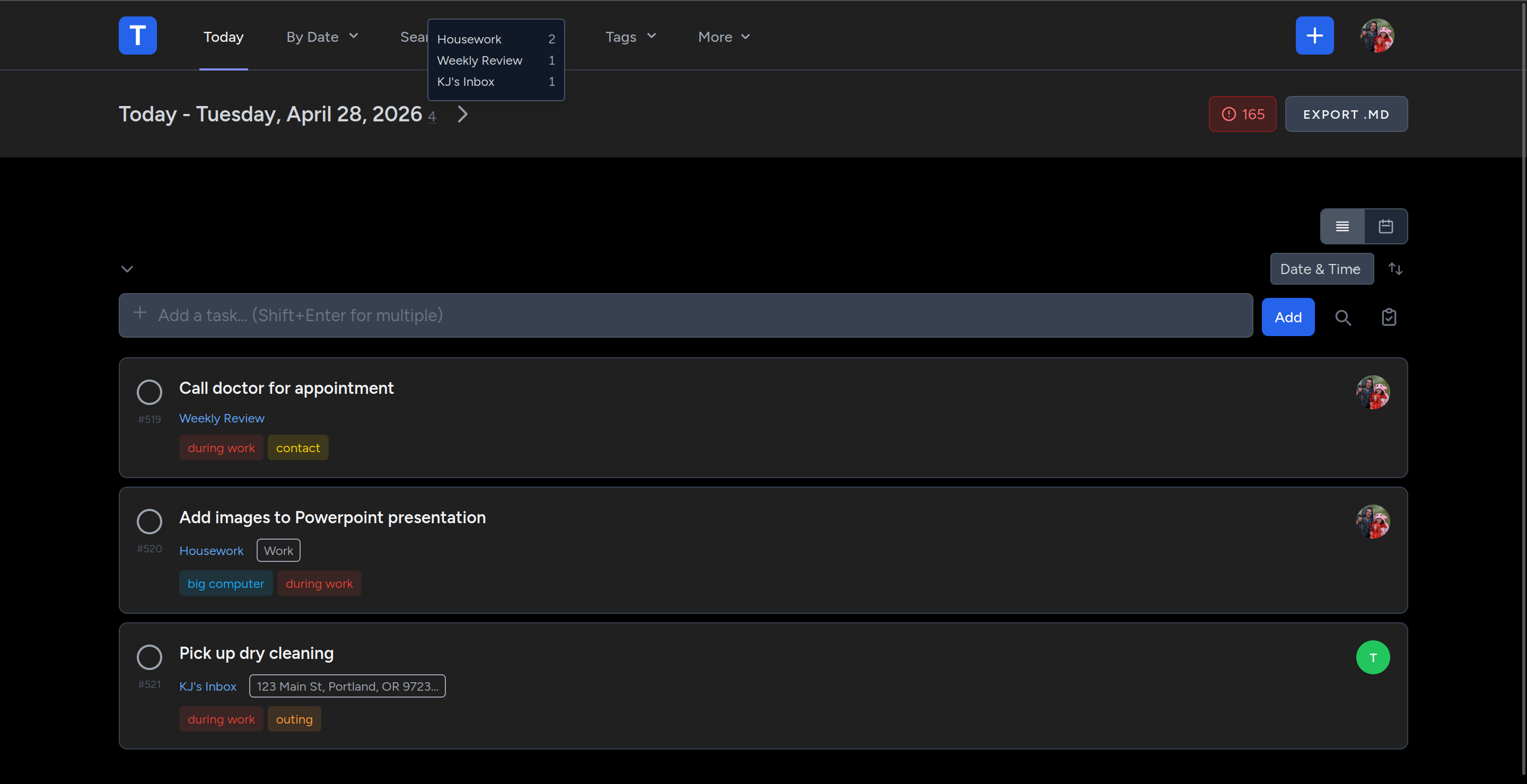 Task Fiend screenshot